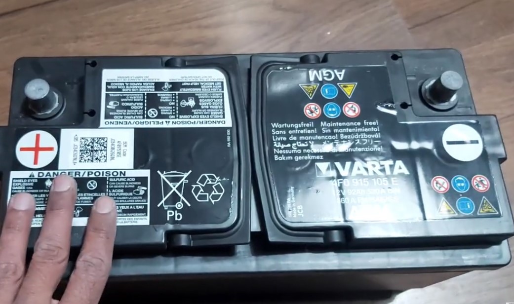 90 95 amper AGM akü BMW Mercedes uyumlu